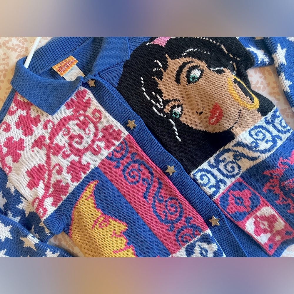 Vintage Disney Hunchback of Notre Dame Esmerelda Cardigan ChildSize 14/ W XS/S - Picture 5 of 8